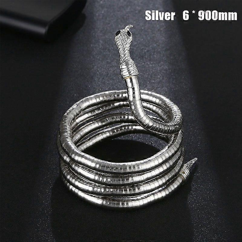 New Punk Hip Hop Metal Adjustable Gold Silver Snake Multi-Function Necklace