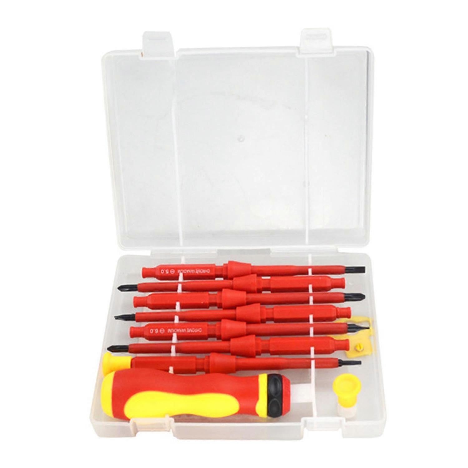 Screwdriver Set Multi Purpose Alloy Steel Screwdriver with 7 Bits for Electronics Repair 