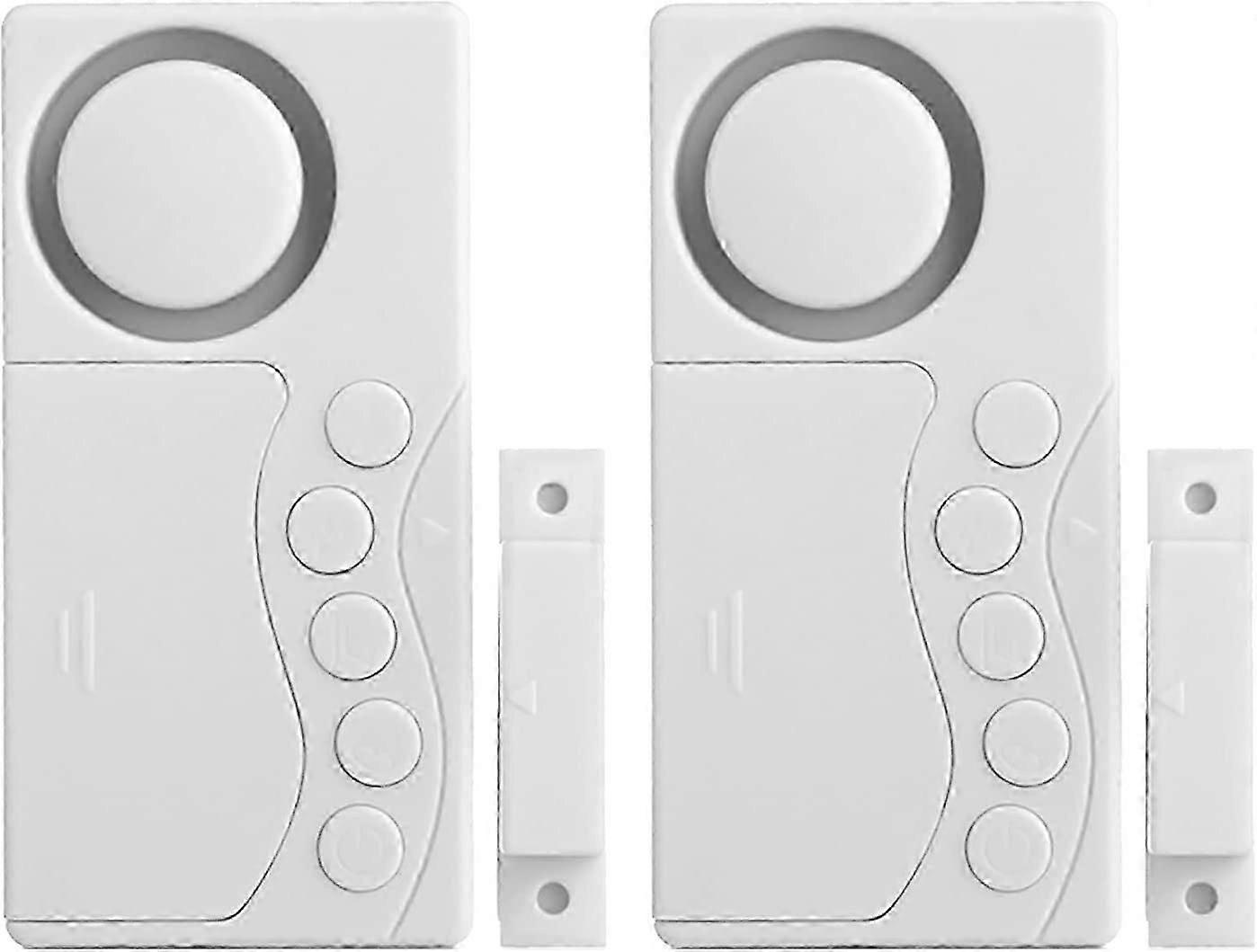 2 Pack Wireless Door Window Freezer Door Alarm 3/15/30/60 Seconds Adjustable Delay Wireless Open Sensor
