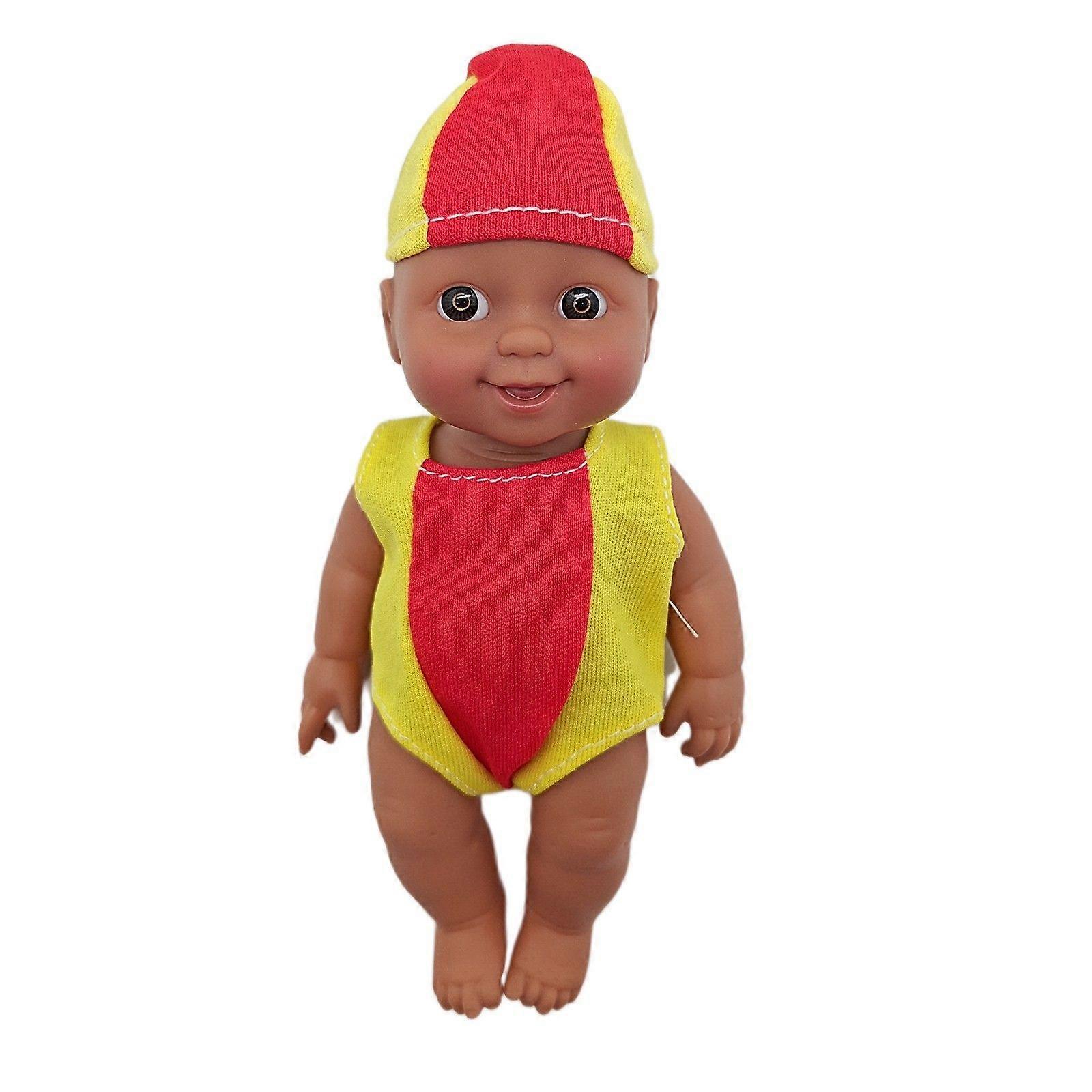 Boneca de esmalte preto 7 polegadas Mini boneca de esmalte preto Brinquedos infantis Playsets