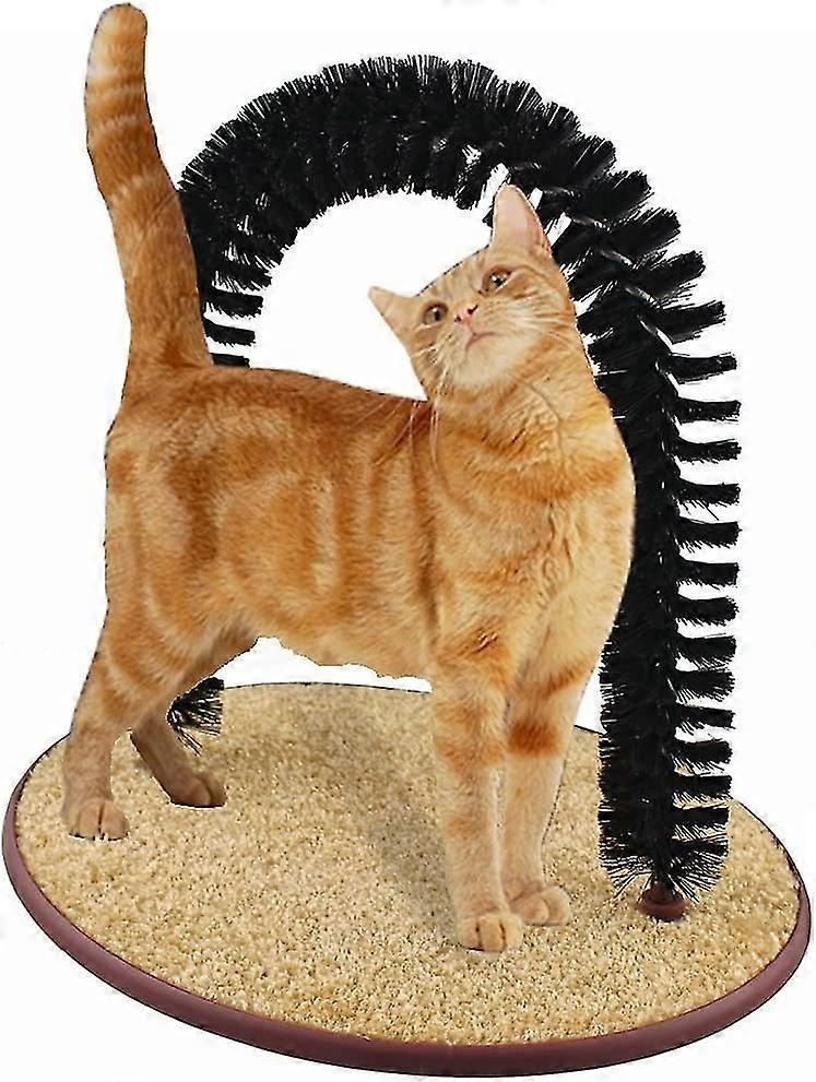 Perfect Groo h With Bag Of nip - Self Scratcher And Massager Brushing Post Reduces Shedding Hair Balls,9716