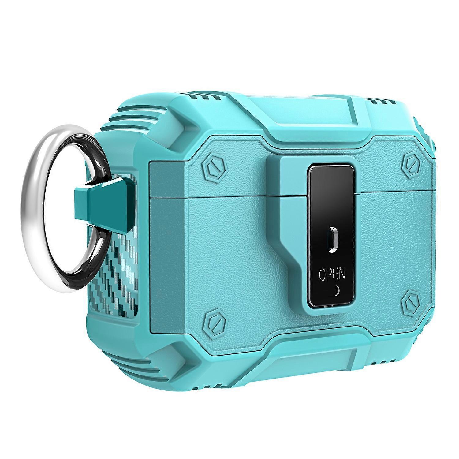 Type H For AirPods Pro 2 Charging Case Cover Button Lock Bluetooth Earbuds Protector with Metal