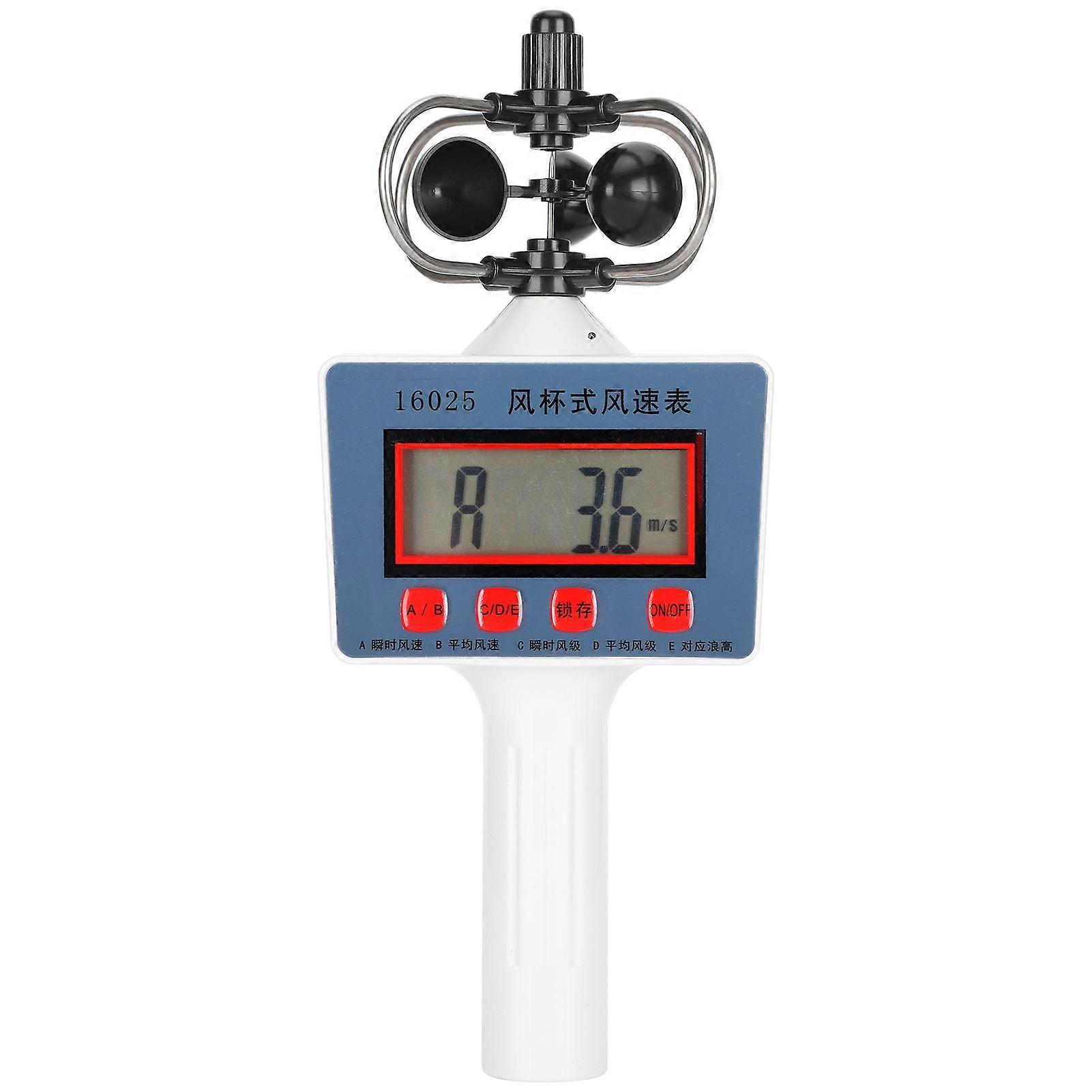 Wind Speed Meter Handheld Cup Style Anemometer for Geography Teaching Instrument