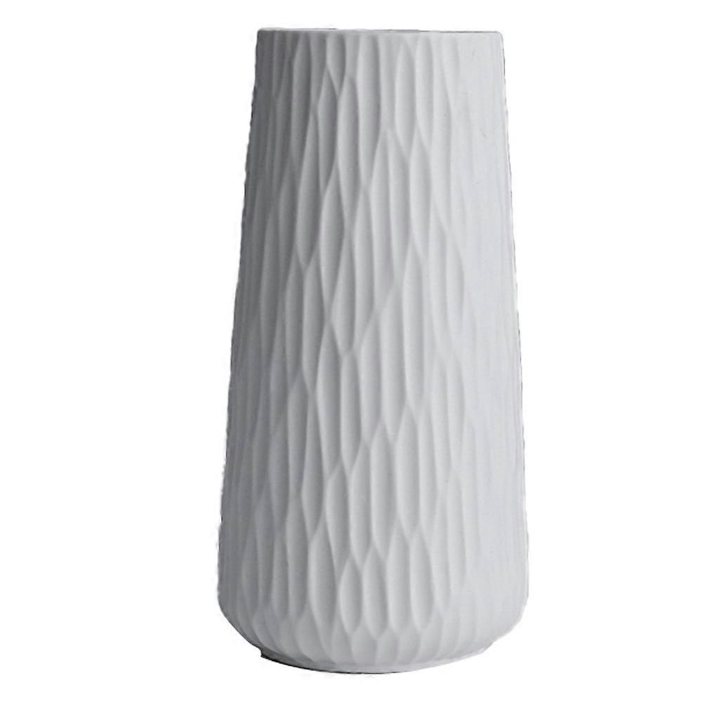 Decorative vases set of 1, flower vase table vase for pampas grass Nordic style, ceramic white vases set for decoration and gift (1 piece)