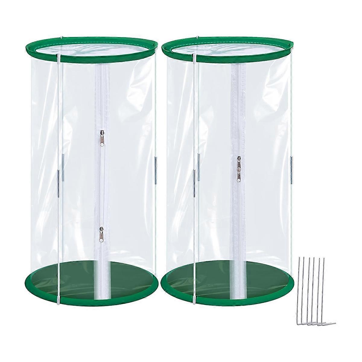 2Pcs PVC Mini Estufa, 23.6 X 11.8 polegadas Transparente Planta de Flor Mini Cobertura de Estufa, Portátil
