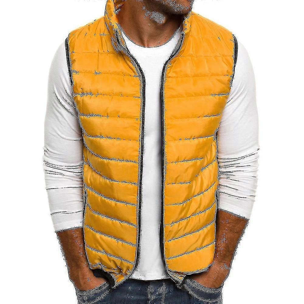 Män Lätt Quiltad Vadderad Väst Vinterväst Väst Jacka Kappa-YKY416