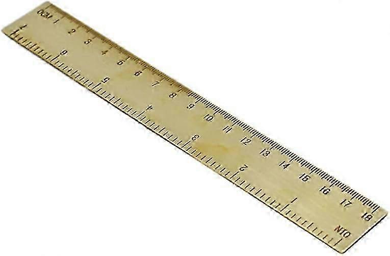 Brass Metal Ruler Vintage Meter Measuring Ruler Tool Calibed Scale Ruler Dual Scale Copper 18cm 1PCS SuperiorQuali and Creative