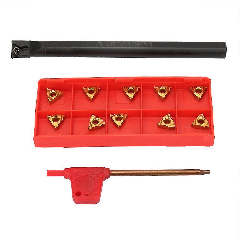 SNR0010K11 Lathe Threading Boring Turning Tool Holder   10Pcs Insert
