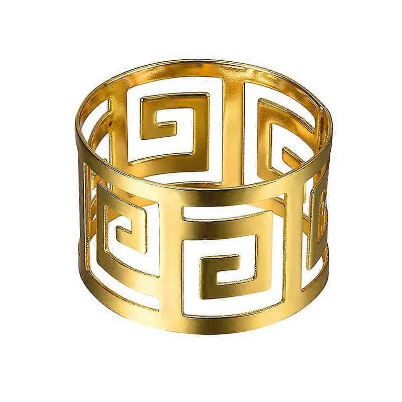 6pcs Serviette Rings Alloy Napkin Holder West Dinner Towel Napkin Ring Party Decoration Table Decor