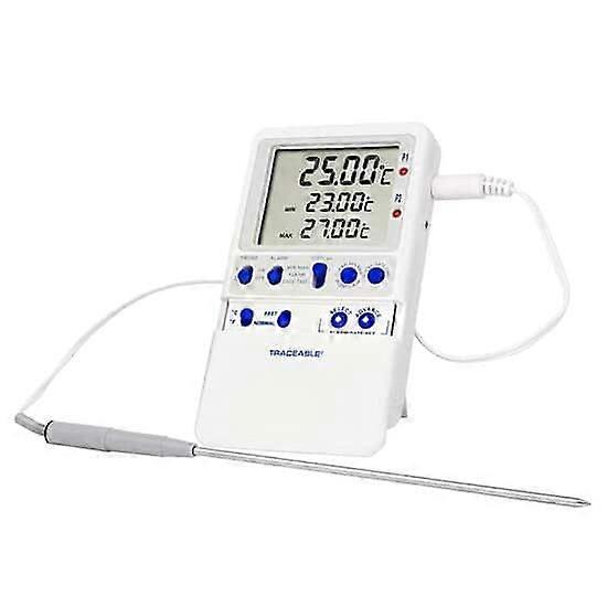 Calibrated high-accuracy fridge/freezer thermometer
