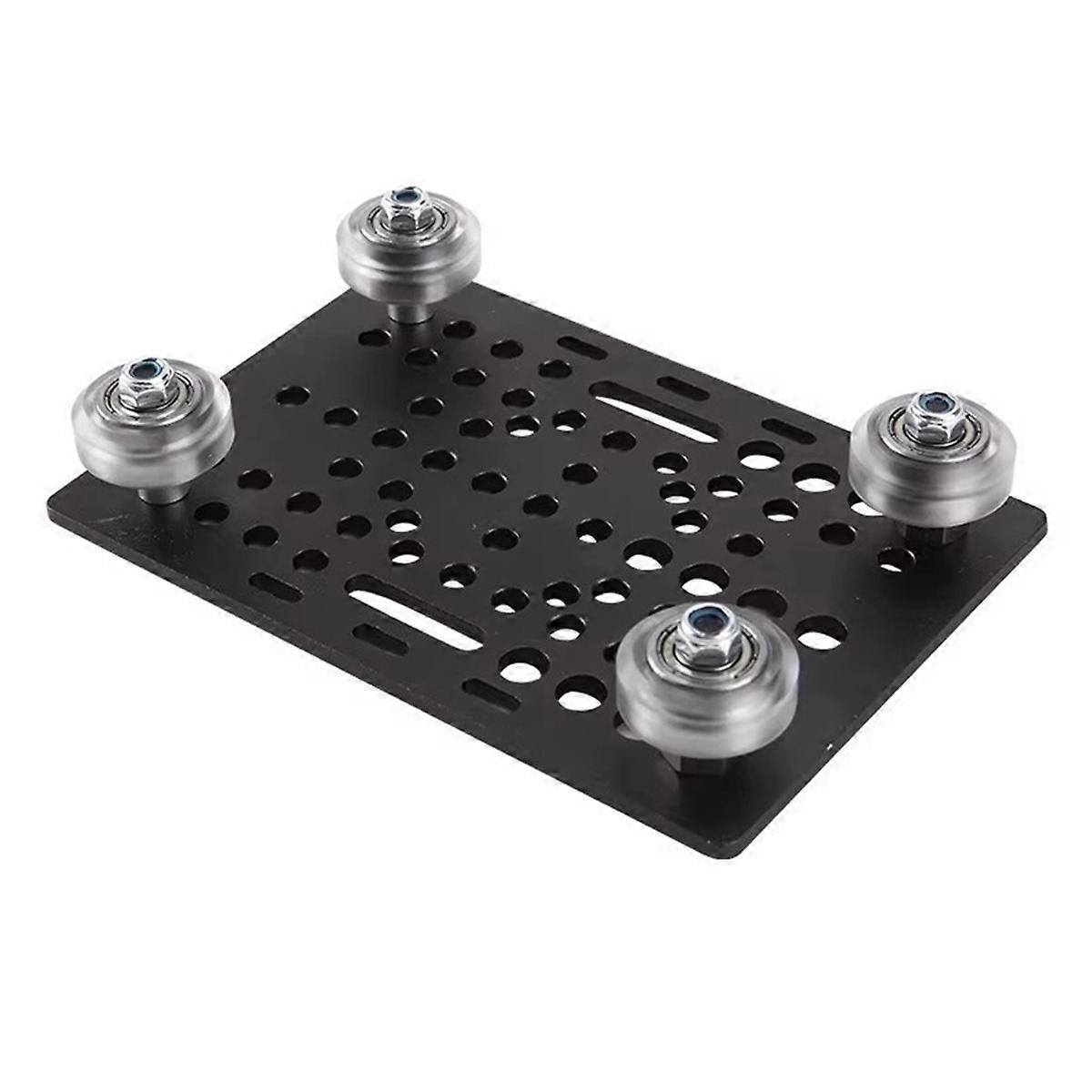 V-Slot Gantry Plate Kit 20-80mm Aluminium Gantry Plate with Wheels Kit for 3D Printer CNC Machine P