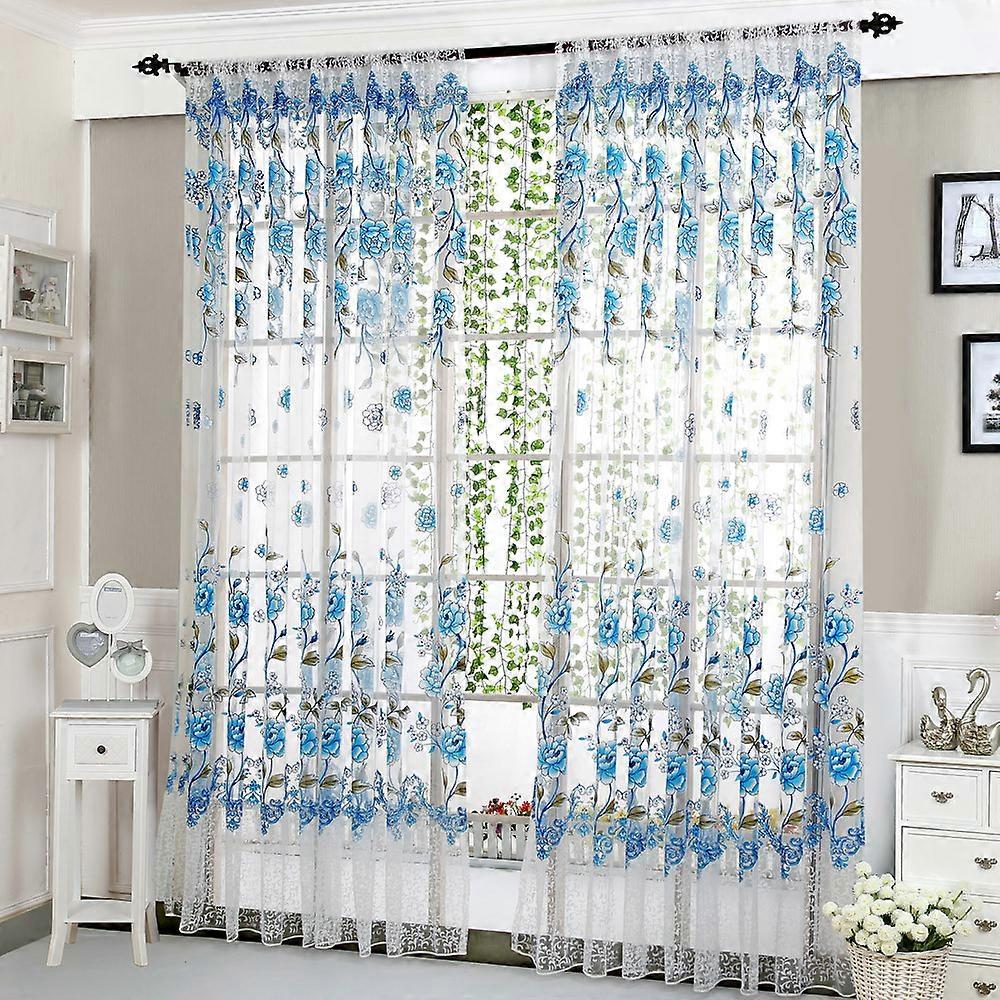 Peony Sheer Curtain Window Voile Drape Valance 1 Panel Fabric pp543