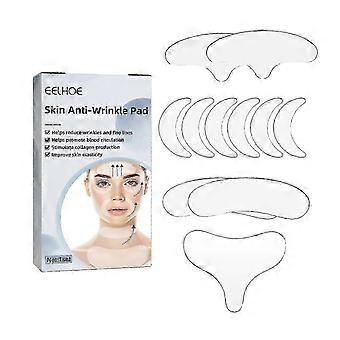 Eelhoe Skin Maschera Antirughe Suit Silicone Adesivi Antirughe Adesivi di Bellezza in Silicone Antirughe Eye Pad Chest Paste Adesivi con motivo francese -