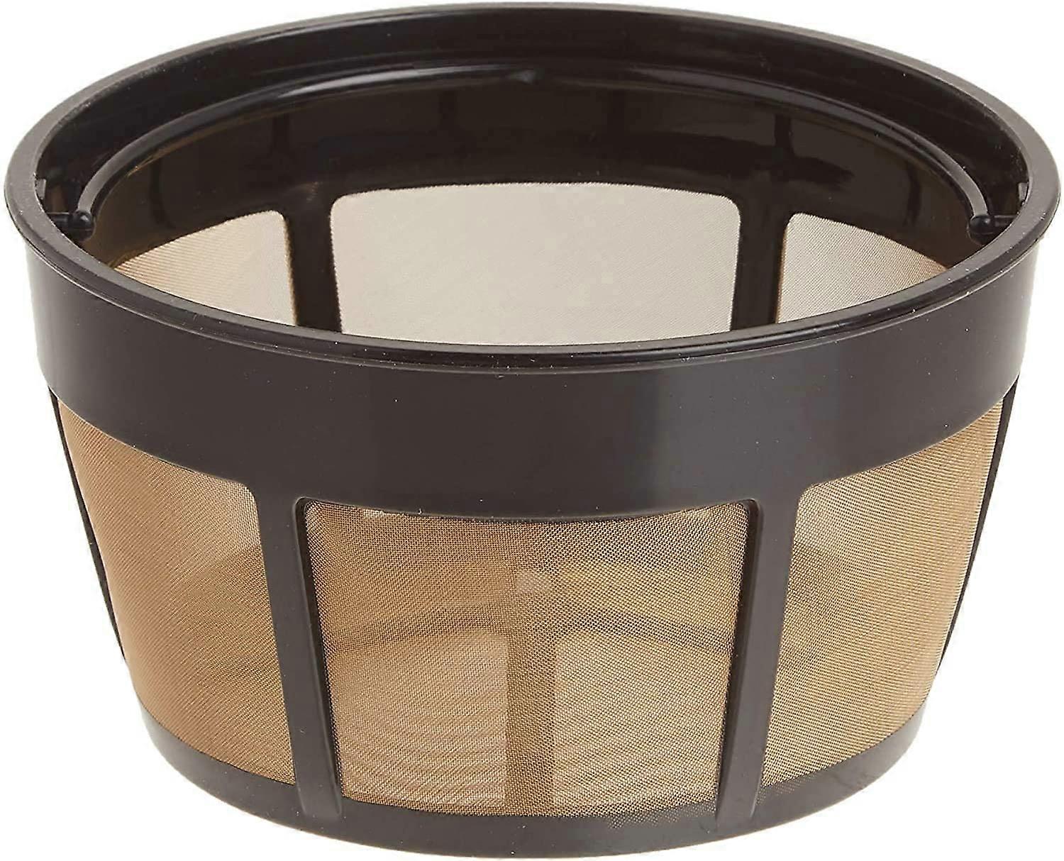 2-Pack Reusable Basket Coffee Filters for Drip Brewing Basket-Style Fits Standard 8-12 Cup Drip Coffee Makers