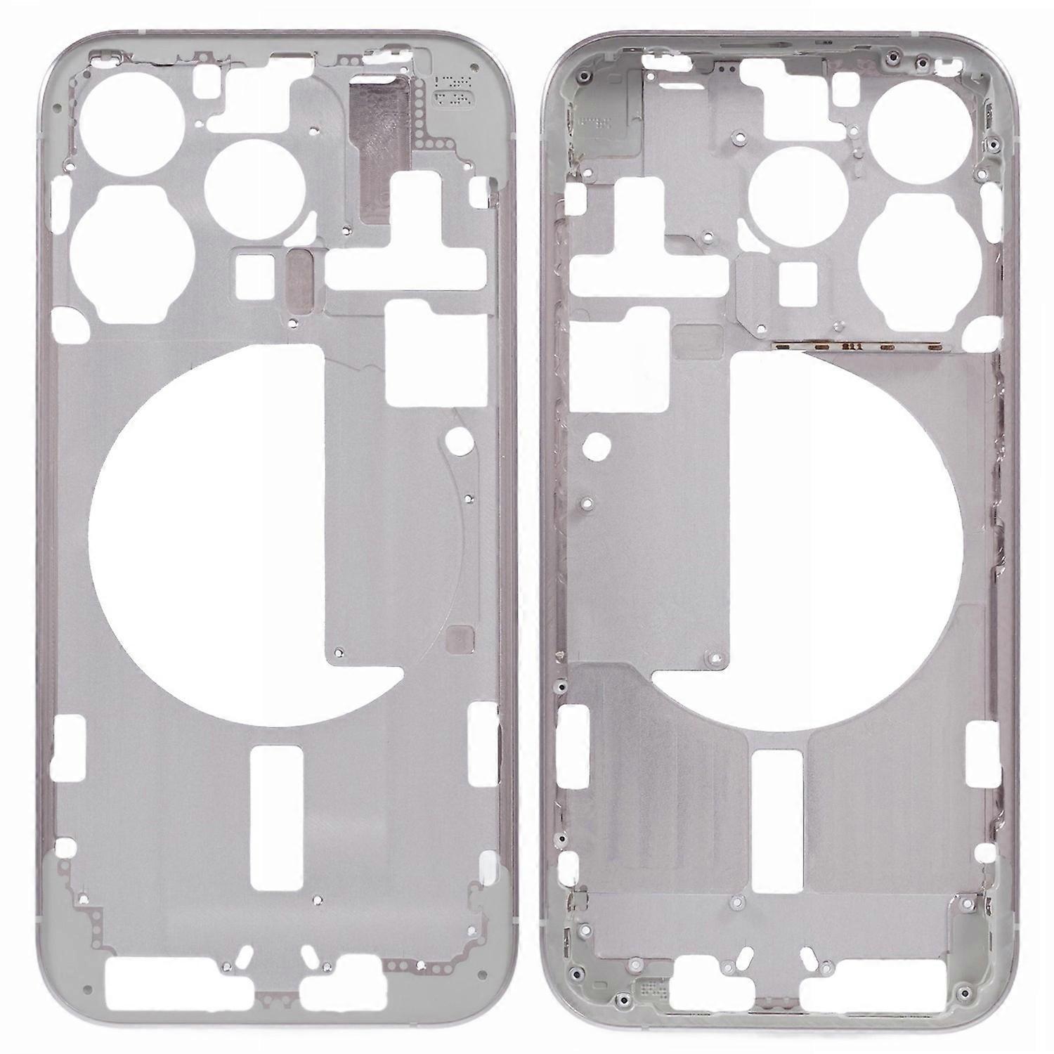 For iPhone 15 Pro Middle Plate Frame Replacement (Without Logo) (EU Version)-Silver