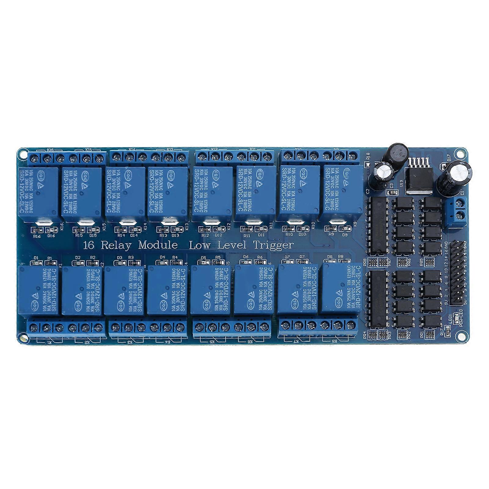 5V / 12V / 24V Röle Modülü Kartı Optokuplörlü 16 Kanal Röle Modülü LM2576 Güç Röleleri Kalkan Modülü