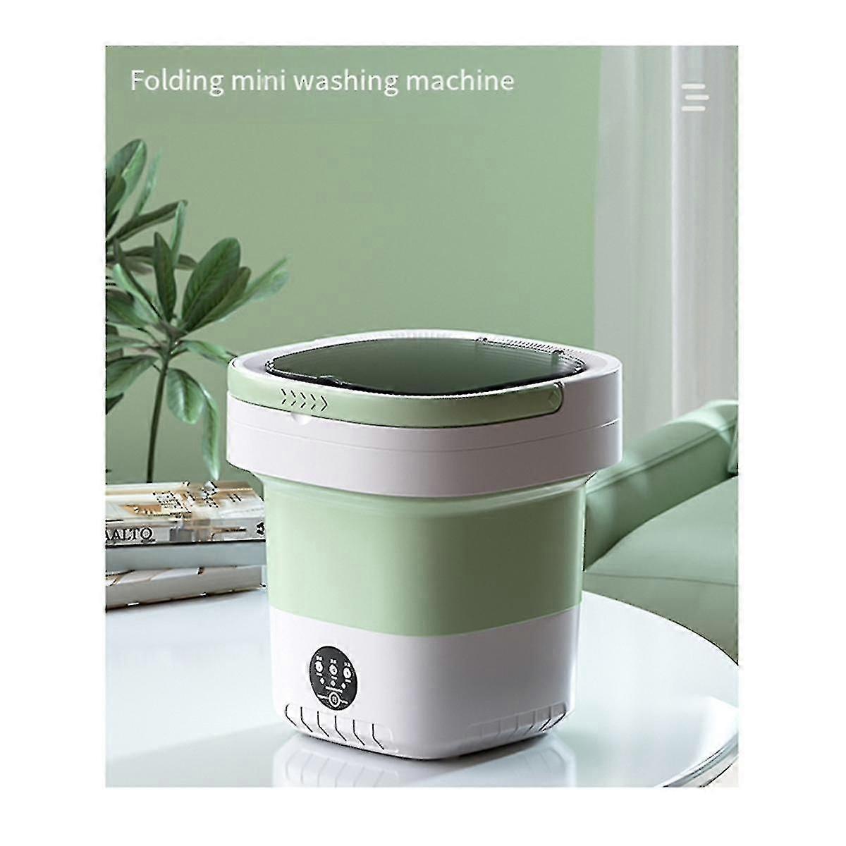 3color/Mini Folding Washing Machine 12L Capacity Automatic Home Portable Multifunction Baby Underwear Washing Machine EU Plug C