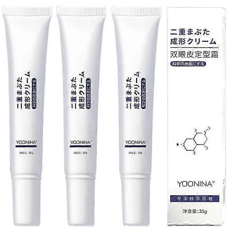 3Pcs Double Eyelid Pen Glue Invisible Double Eyelid Styling Cream Stick Liquid Tape