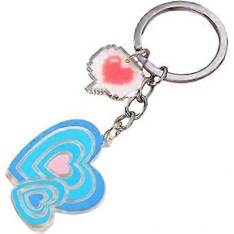 Cute Cartoon Heart Flower Charm Keychain Pendant Car Keyring Backpack Decoration Handbag Key Chain