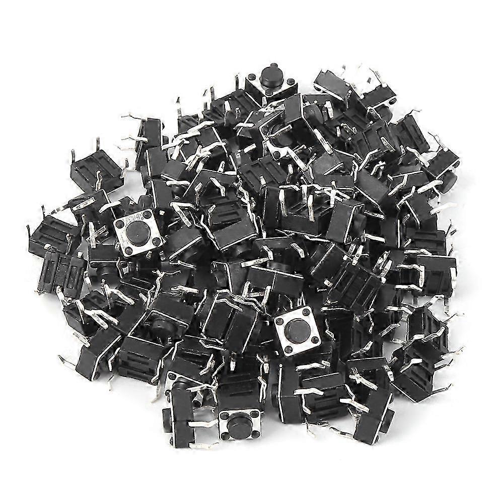 100pcs Momentary Tactile Push Button Switch Mini Micro Tact Switch Accessory 6 x 6 x 4.3mm