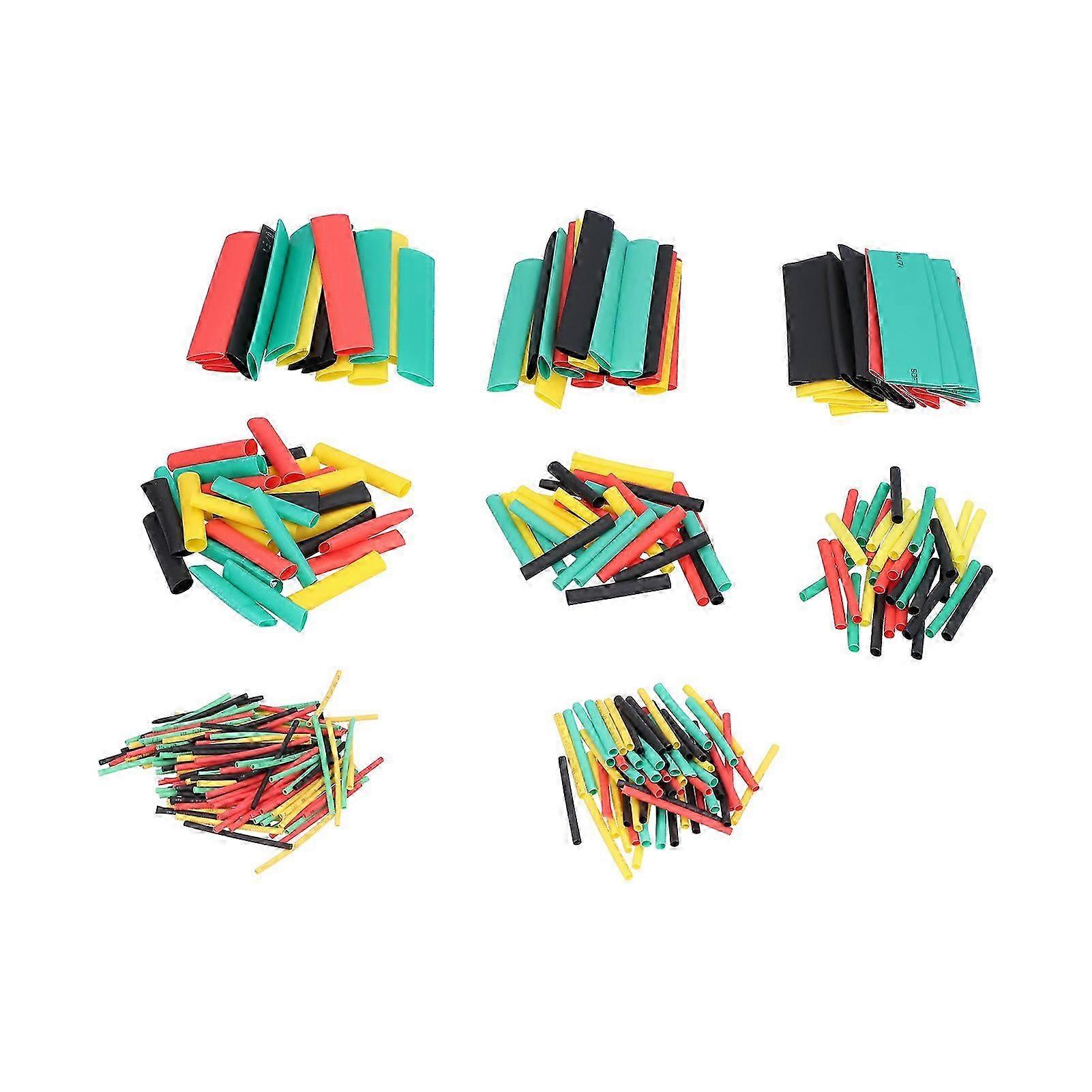 328Pcs Heat Shrink Tubing Insulation Protection Shrinkable Connector Kit Colorful Combination