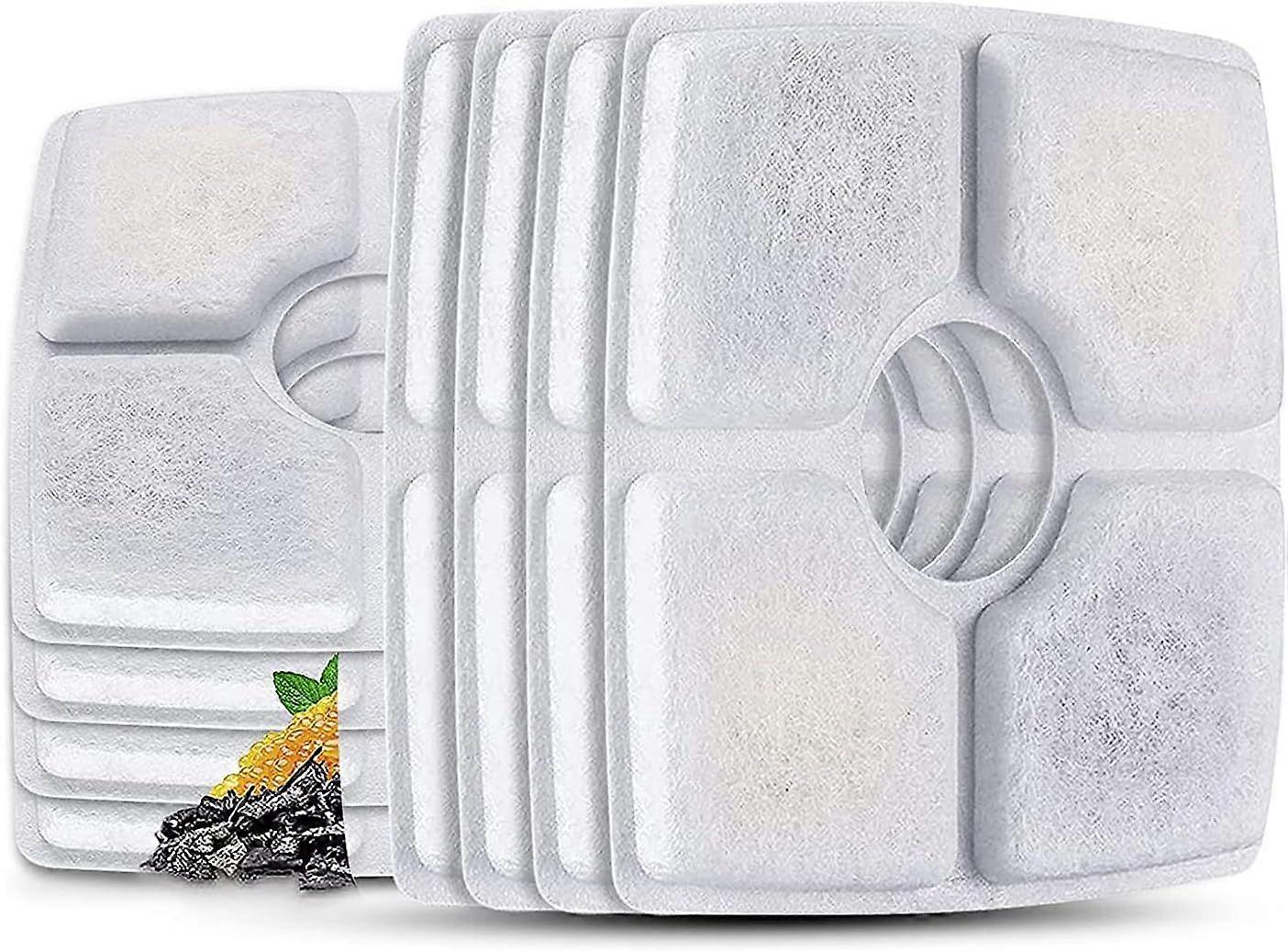 猫の水噴水フィルター、トップスクエア84oz / 2.5L猫ペットの噴水に合う10パック交換用フィルター、3ろ過System_Specialギフト