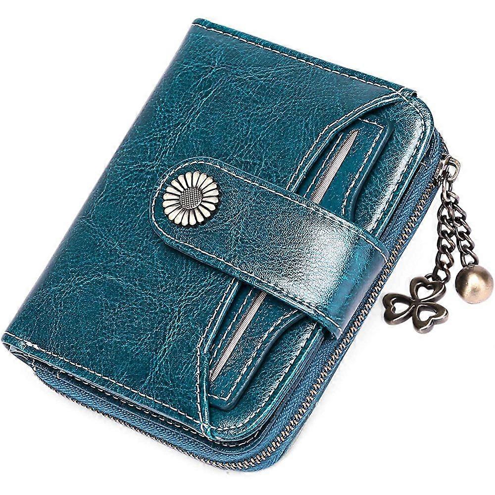 Cartera pequeña para mujer, con monedas con cremallera, tarjetero