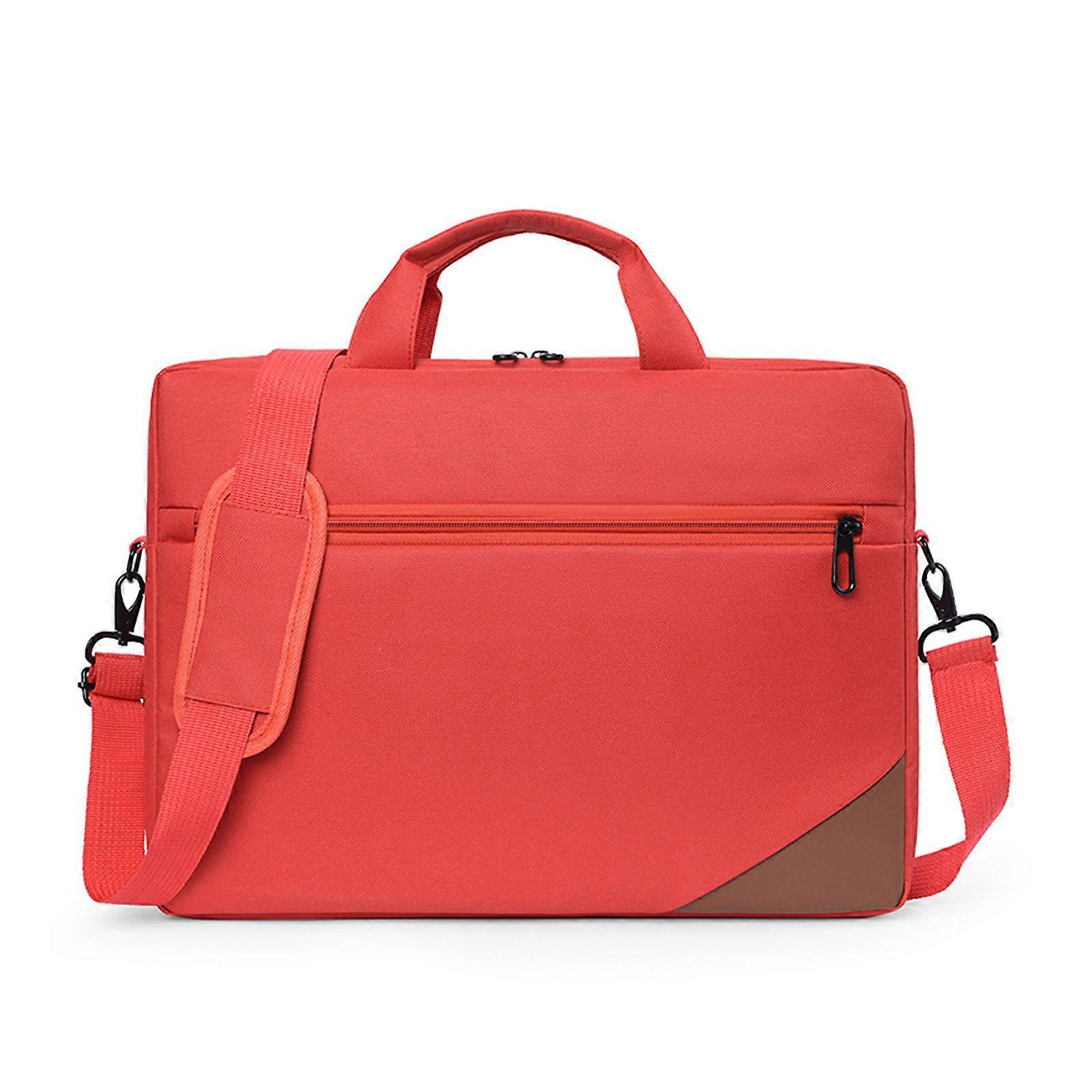 Notebook Crossbody Bag Shoulder Bags 15.6in Computer Briefcase Business Travel Handbags Messenger Bag Computer Tote Bag  Red