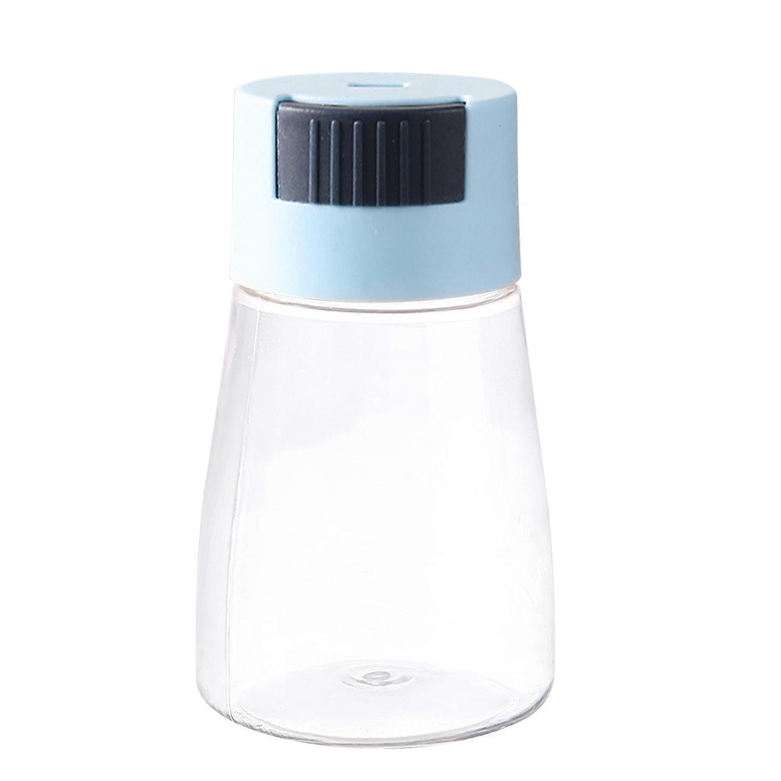 Multifunctional Blue Plastic Salt Grinder with Push Mechanism for Precise Spice Distribution
