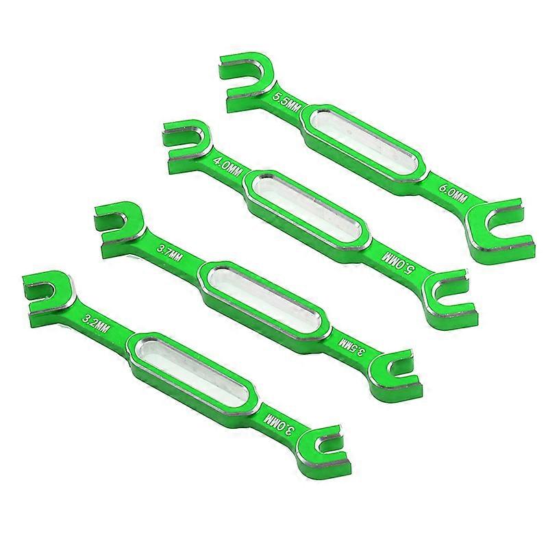 Adjustment Wrench Tool Set for RC Car 3/3.2/3.5/3.7/4/5/5.5/6mm-Green