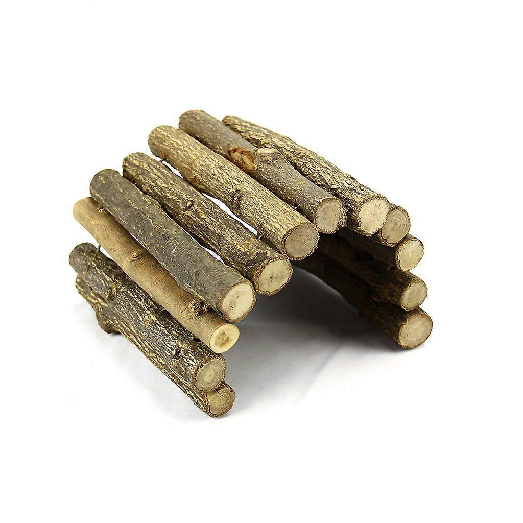 Flexible Wooden Bridge Hamster Ladder Small Animal Toy Rodent Family Accessories  M