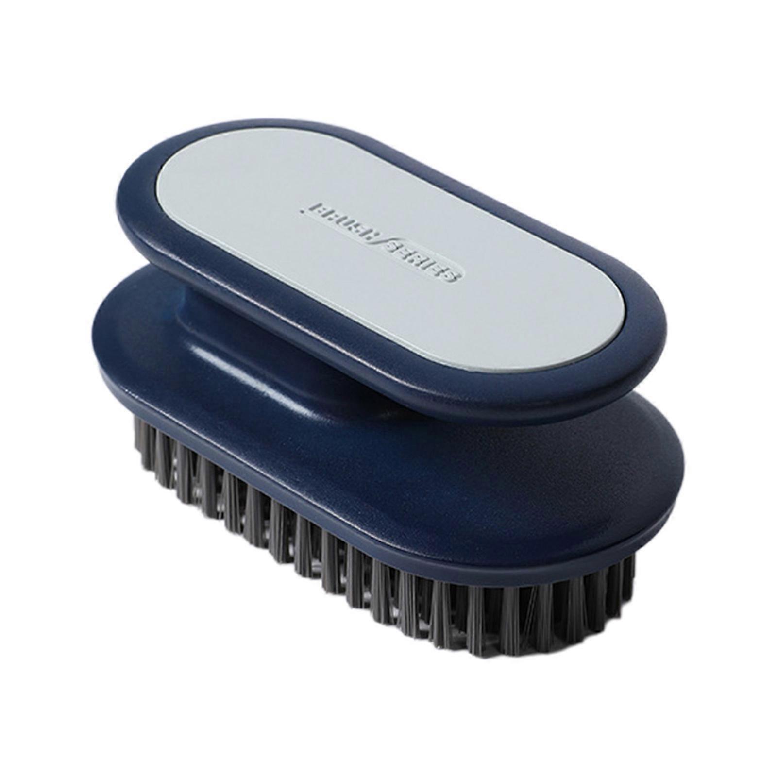 Multifunctional Cleaning Brush Soft Clothes Brush Household Use Plastic Brush Save Effort Without Hurting Your Hands Deep Blue