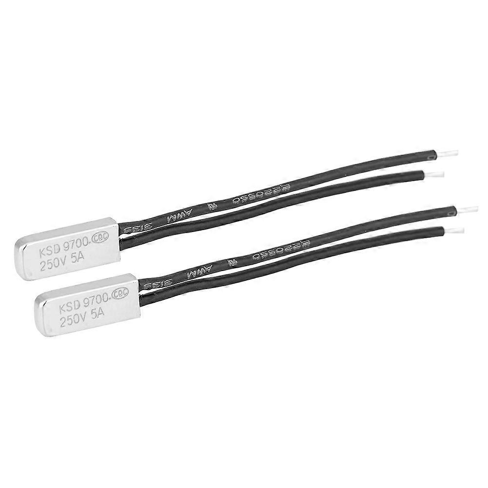 2pcs KSD9700 Normally Closed Temperature Control Switch Thermostat Thermal Protector