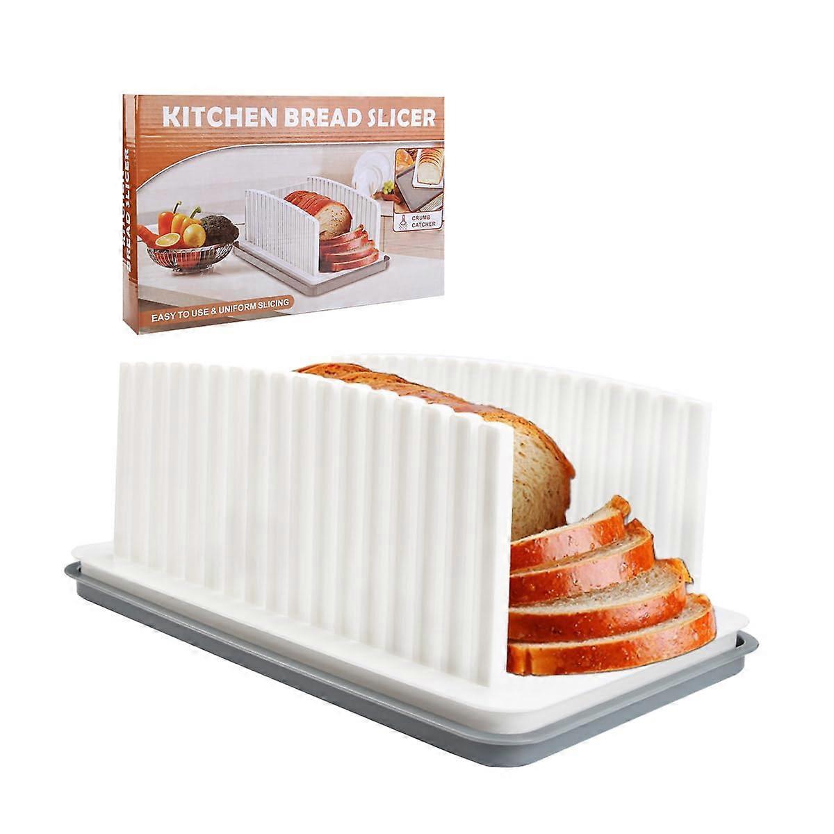 Adjustable Foldable Compact Bread Slicer for Kitchen Gadgets