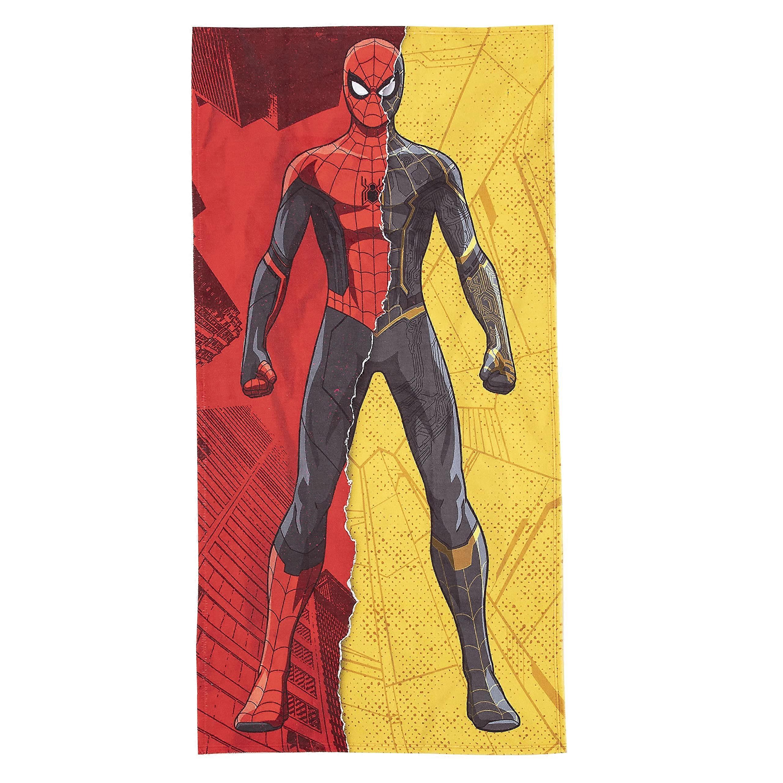 Beach Towel 30 X 60 Inch Red Gold Rip Pattern, Kids Superhero Towel