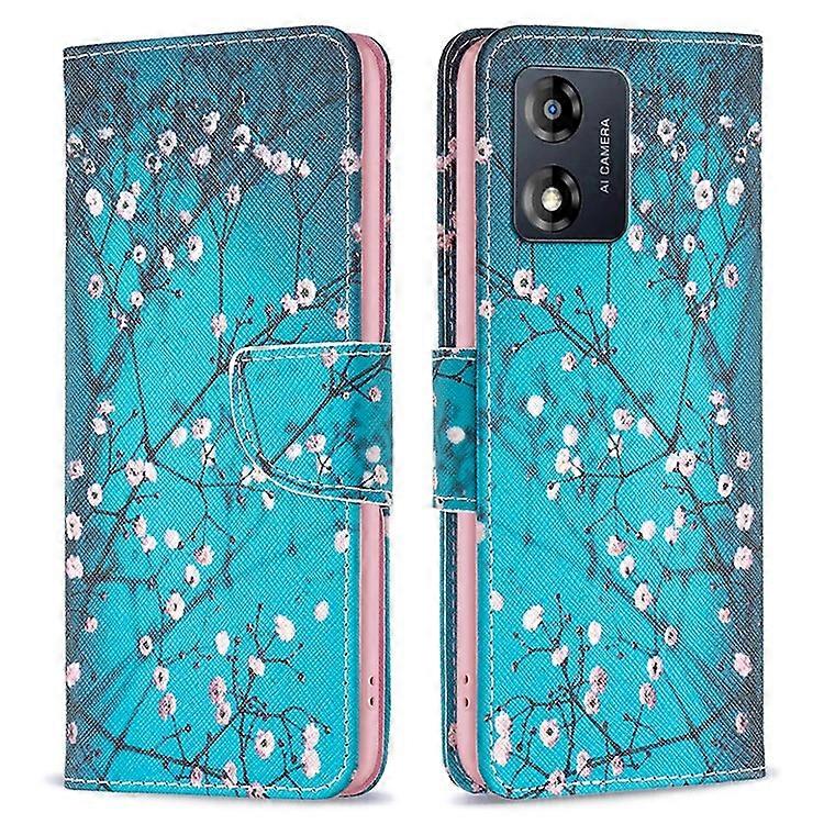 Leather Phone Case Compatible For Motorola Moto E13 4G BF Pattern Printing Leather Series-1 Full Protection Flip Phone Cover Walle