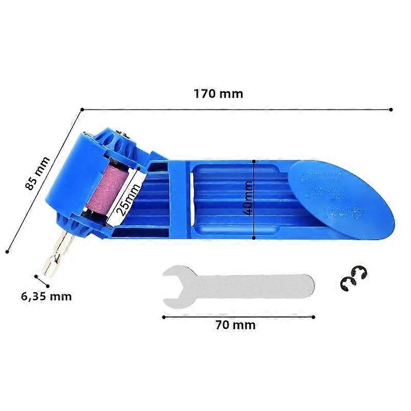 Drill Bit Sharpener 2.0-12.5mm Polishing and Shaping Tool for Steel Drill Bits Small Grinding Wheel Sharpening Machine