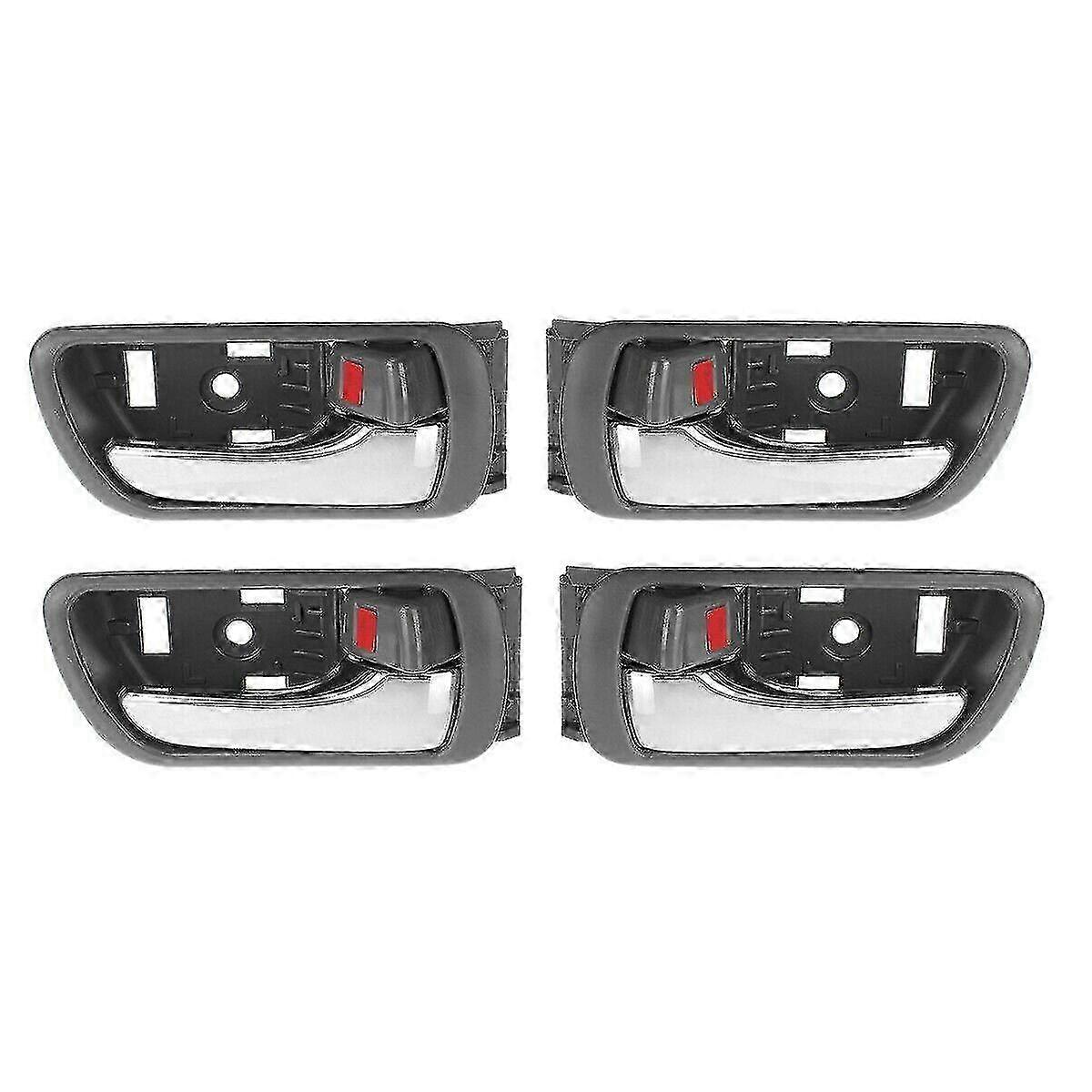 JiaWei 4 قطع داخلي داخلي مقبض باب كروم لتويوتا كامري CV36 2002-2006 69206-33030LH 69205-33040RH LRT