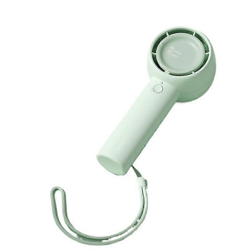 Mini Portable Bladeless Fan Rechargeable 4500mAh Super Silent Handheld Fan in Matcha Green for Personal Use