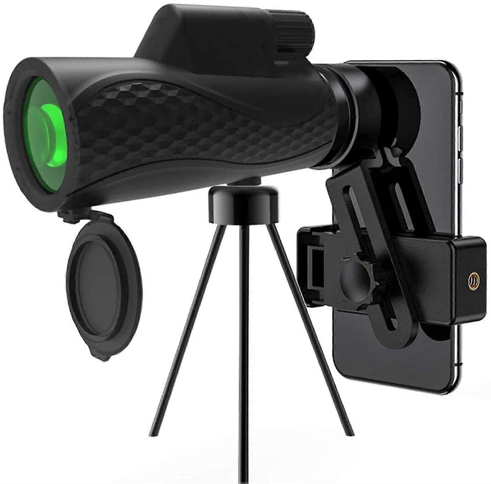 Monocular Telescope 12X50 High Power, Waterproof HD Handheld with Tripod, Anti-Shake, Portable Smartphone Compatible