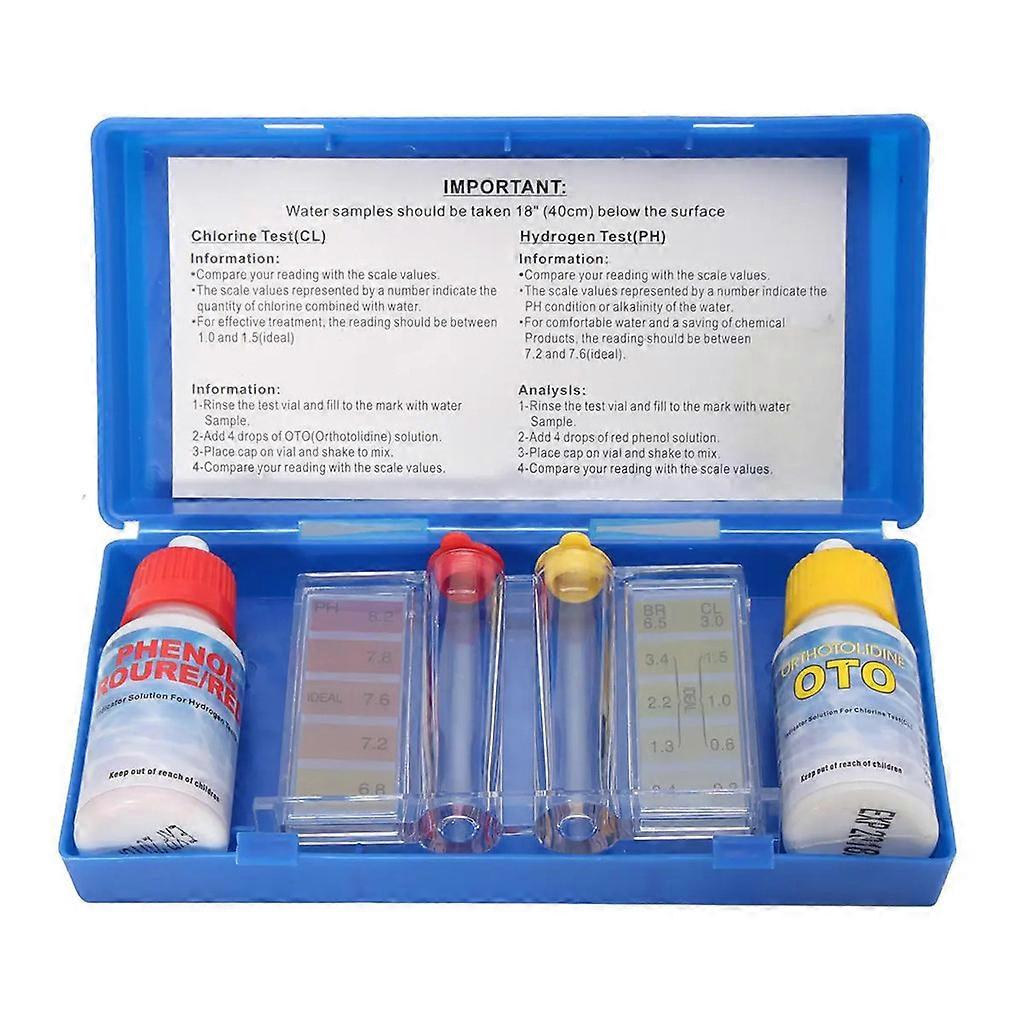 Portable PH Water Quality Test Kit Swimming Pool Spa Test Indicator