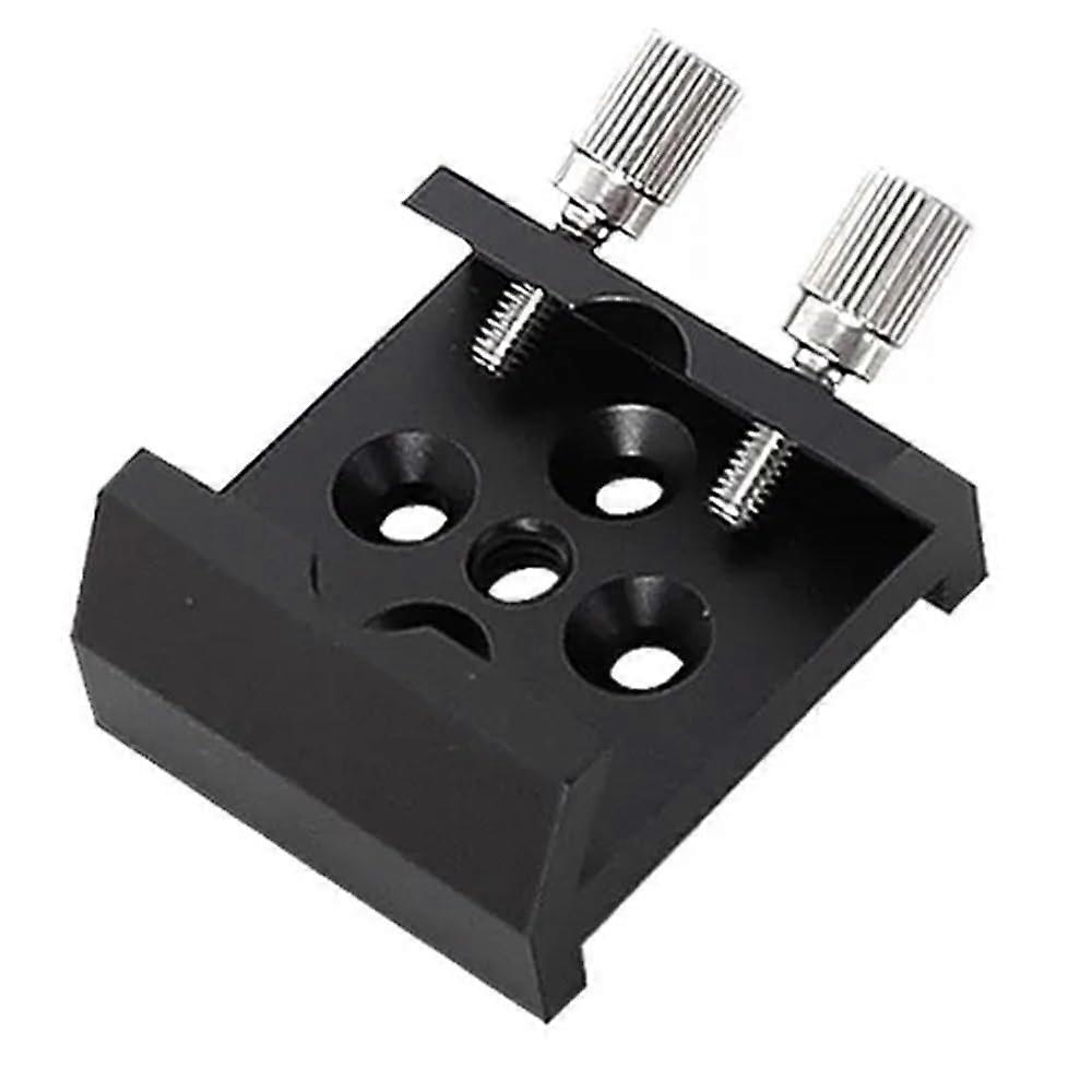 Shrew Dovetail Finder Scope Base 1/4 Thread Modified Metal Plate for Astronomical Telescopes Black