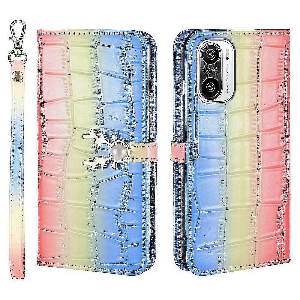 حالة لXiaomi بوكو F3 الغزلان مصمم نمط غطاء جلدي