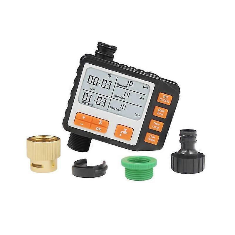 Automatic Sprinkler Timer With Metal Head Large Sensor Display Automatic Irrigation Timer For Garden