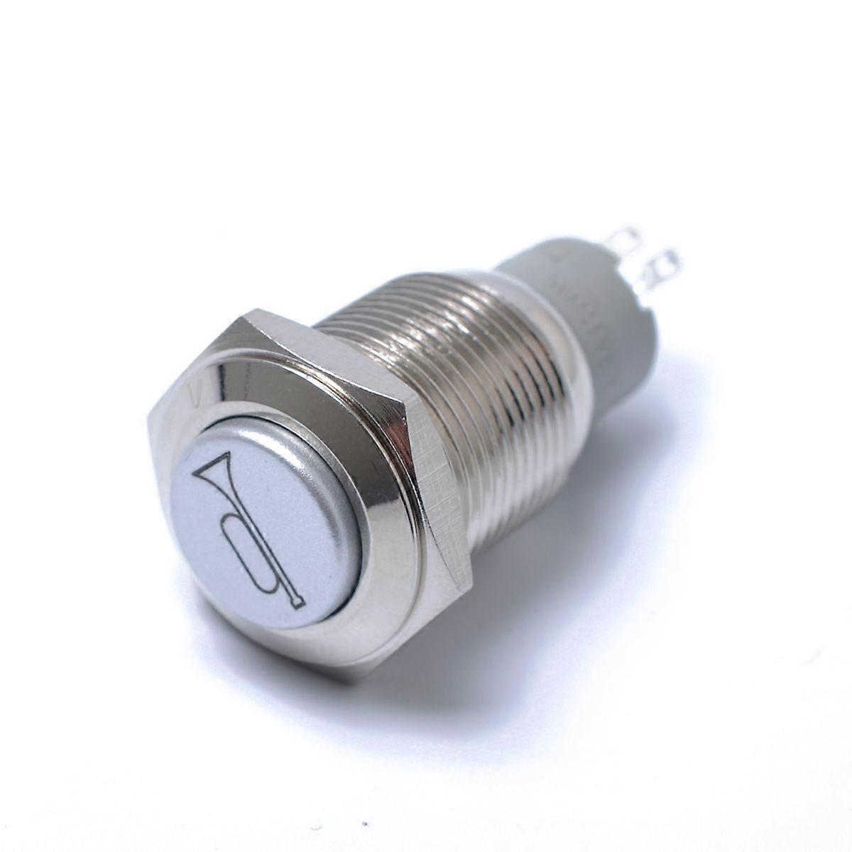 Horn Switch Reset switch Air Horn Reset Switch Auto Horn Button Momentary Switch Push Button 12V Waterproof for Car Truck Ship