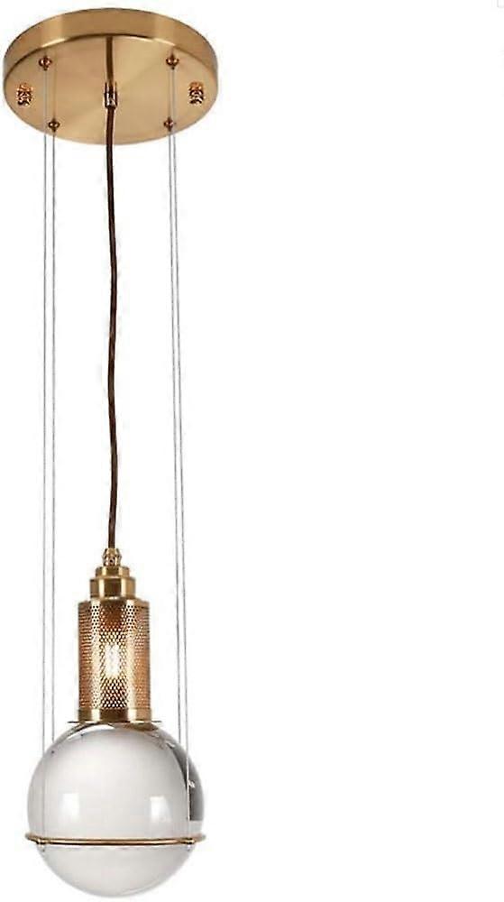 Glass Ball Single Head Hollow Hanging Lights, Simple Crystal Ball Led, Suspension Luminaire
