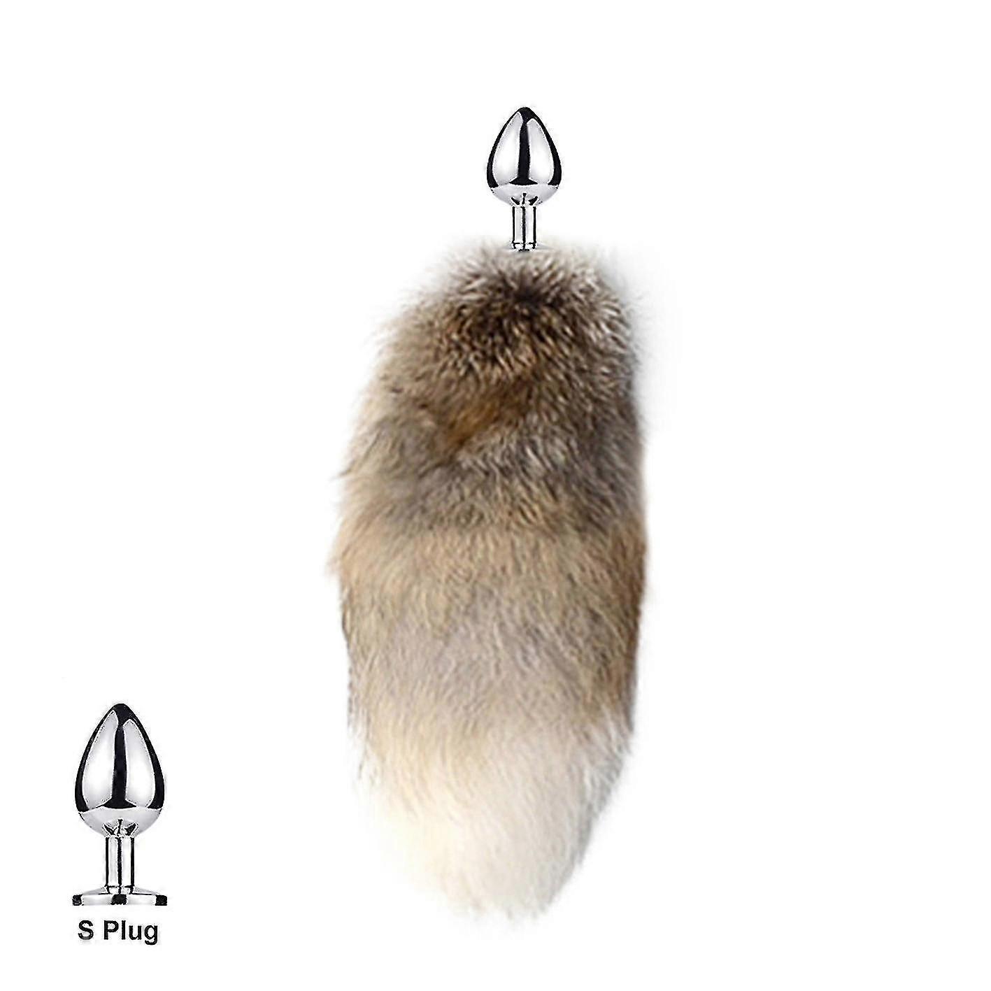 Tail Plug-in Fox Tail Cat Small Props Real Hair Small Tail Detachable Dog Playing Sp