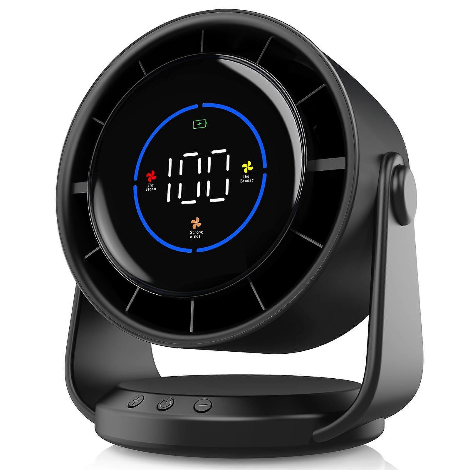 Ultra Quiet Table Fans for Home Office, Kitchen, Travel, and Camping - Portable, Energy-Efficient, Adjustable Speed, Compact Design