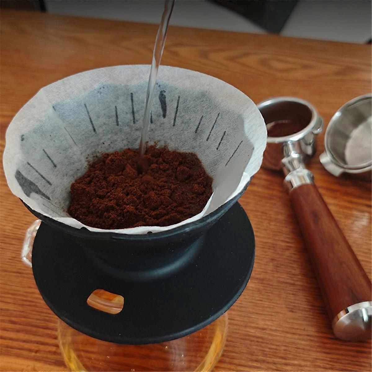 Pour over Coffee Dripper Filter Silicone Camping Coffee Filter Grey