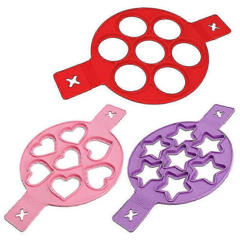 3 Pieces Silicone Egg Cooker Non Stick--